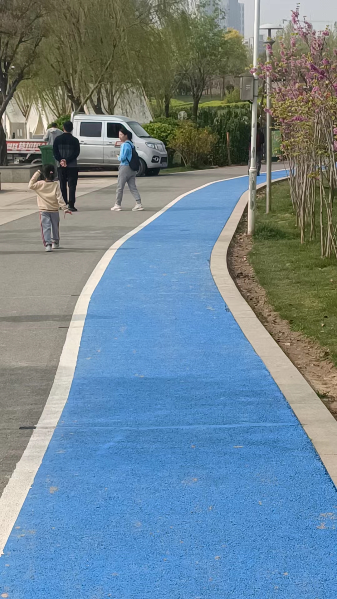 環(huán)湖彩色路面施工